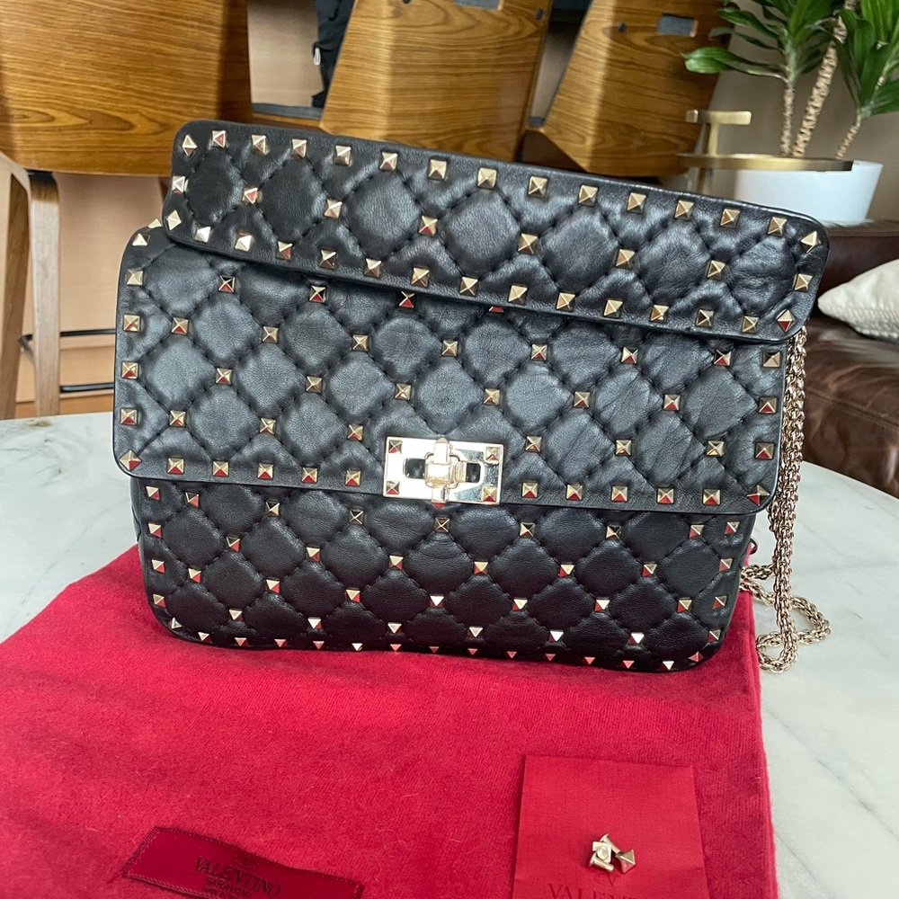 Valentino Medium Nappa Rockstud Spike Bag